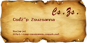 Csép Zsuzsanna névjegykártya