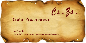 Csép Zsuzsanna névjegykártya