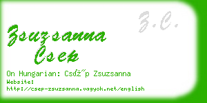 zsuzsanna csep business card